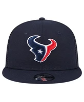New Era Big Boys and Girls Navy Houston Texans Main Trucker Snapback Hat