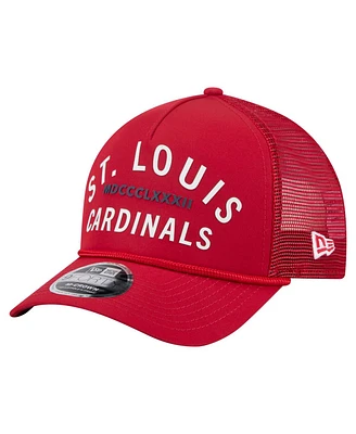 New Era Men's Red St. Louis Cardinals Minimalist 9FORTY A-Frame Adjustable Hat