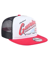 New Era Big Boys and Girls White Cleveland Guardians Retro 9FIFTY Snapback Hat