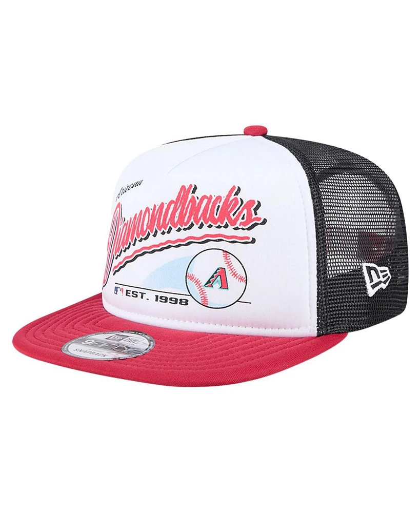 New Era Big Boys and Girls White Arizona Diamondbacks Retro 9FIFTY Snapback Hat