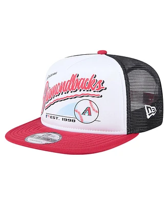 New Era Big Boys and Girls White Arizona Diamondbacks Retro 9FIFTY Snapback Hat