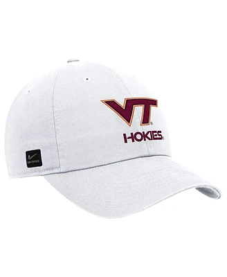 Nike Men's White Virginia Tech Hokies 2025 On-Field Club Adjustable Hat