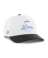 '47 Brand Men's White/Black Detroit Lions Gimmie Golf Hitch Rope Adjustable Hat