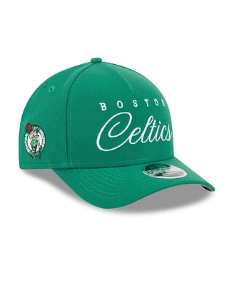 New Era Men's Kelly Green Boston Celtics 2025 Nba Draft M-Crown A-Frame 9FORTY Adjustable Hat