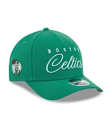 New Era Men's Kelly Green Boston Celtics 2025 Nba Draft M-Crown A-Frame 9FORTY Adjustable Hat