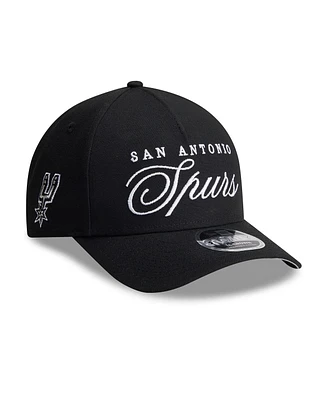 New Era Men's Black San Antonio Spurs 2025 Nba Draft M-Crown A-Frame 9FORTY Adjustable Hat