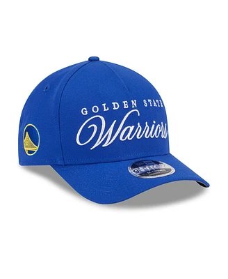 New Era Men's Royal Golden State Warriors 2025 Nba Draft M-Crown A-Frame 9FORTY Adjustable Hat