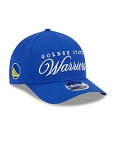 New Era Men's Royal Golden State Warriors 2025 Nba Draft M-Crown A-Frame 9FORTY Adjustable Hat