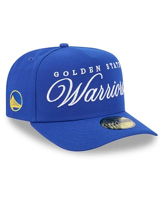 New Era Men's Royal Golden State Warriors 2025 Nba Draft A-Frame 59FIFTY Fitted Hat