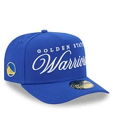 New Era Men's Royal Golden State Warriors 2025 Nba Draft A-Frame 59FIFTY Fitted Hat