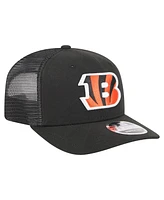 New Era Men's Black Cincinnati Bengals Team Collection 9SEVENTY Stretch-Snap Adjustable Hat