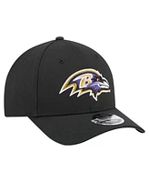 New Era Men's Black Baltimore Ravens Team Collection 9FORTY M-Crown Adjustable Hat