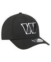 New Era Men's Black Washington Commanders Team Collection 9FORTY M-Crown A-Frame Adjustable Hat