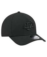 New Era Men's Black Los Angeles Rams Team Collection 9FORTY M-Crown A-Frame Adjustable Hat