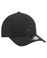 New Era Men's Black Detroit Lions Team Collection 9FORTY M-Crown A-Frame Adjustable Hat