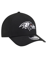 New Era Men's Black Baltimore Ravens Team Collection 9FORTY M-Crown A-Frame Adjustable Hat