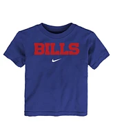 Nike Toddler Royal Buffalo Bills Wordmark T-Shirt