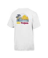 Comfortwash Men's White Usc Trojans Illustrative T-Shirt