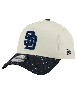 New Era Men's Cream San Diego Padres Speckle A-Frame 9FORTY Adjustable Hat