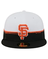 New Era Men's Black/White San Francisco Giants Paint Stroke 59FIFTY Fitted Hat