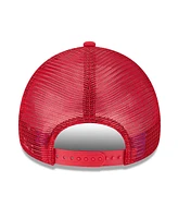 New Era Men's Red Cincinnati Reds 2025 Big League Chew A-Frame 9FORTY Adjustable Trucker Hat