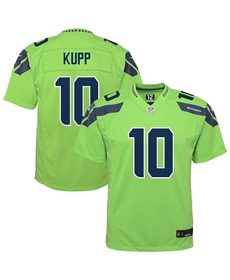 Nike Big Boys and Girls Cooper Kupp Neon Green Seattle Seahawks Alternate Game Jersey