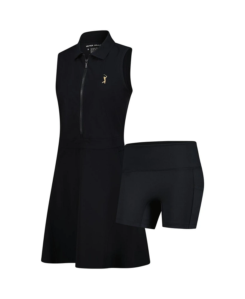 Peter Millar Women's Black 2025 The Players Goldman Bingham Sleeveless Dress