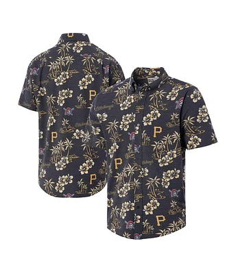 Reyn Spooner Men's Black Pittsburgh Pirates Kekai Button-Down Shirt
