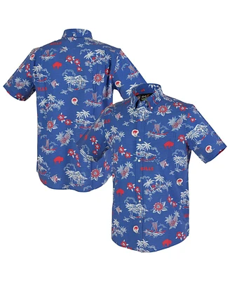 Reyn Spooner Men's Royal Buffalo Bills Throwback Kekai Performance Button-Down Shirt