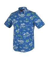 Reyn Spooner Men's Blue Seattle Seahawks Throwback Kekai Performance Button-Down Shirt