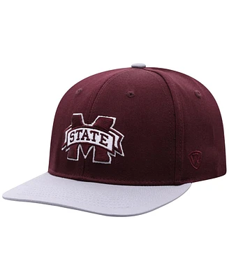 Top of the World Big Boys and Girls Maroon Mississippi State Bulldogs Victory Maverick Snapback Hat