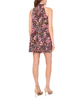 Msk Petite Sleeveless Halter A-Line Dress