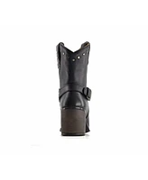 Forastero Women's Western Leather Boots with Buckle