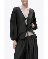 Nocturne Women's Beaded Embroidered Shirt