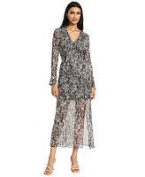 Donna Morgan Women's Long-Sleeve A-Line Dress