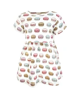 Hudson Baby Girls Cotton Dresses, Macarons