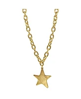 Bowood Lane 12k Gold Plated Chain With Textured Star Charm