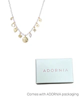 Adornia Gold Cultivated Pearl Charm Strand Necklace