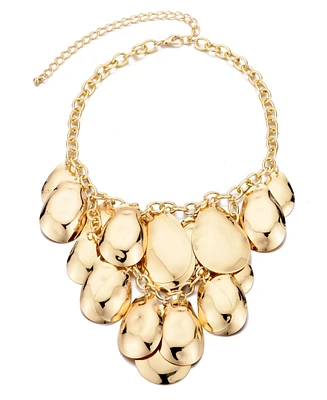 Adornia Gold Petal Bib Necklace
