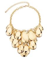 Adornia Gold Petal Bib Necklace