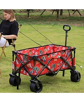 Streamdale FurnitureFolding Garden Cart Wagon - Red