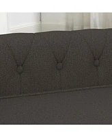 Elegant Elevated Dog Sofa Bed - Dark Brown