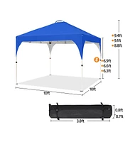 Yaheetech Taheetech Portable 10x10 Ft Pop Up Canopy Tent Upf 50