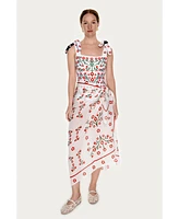 Jessie Zhao New York Women's Beach Sarong Wrap - Day Garden