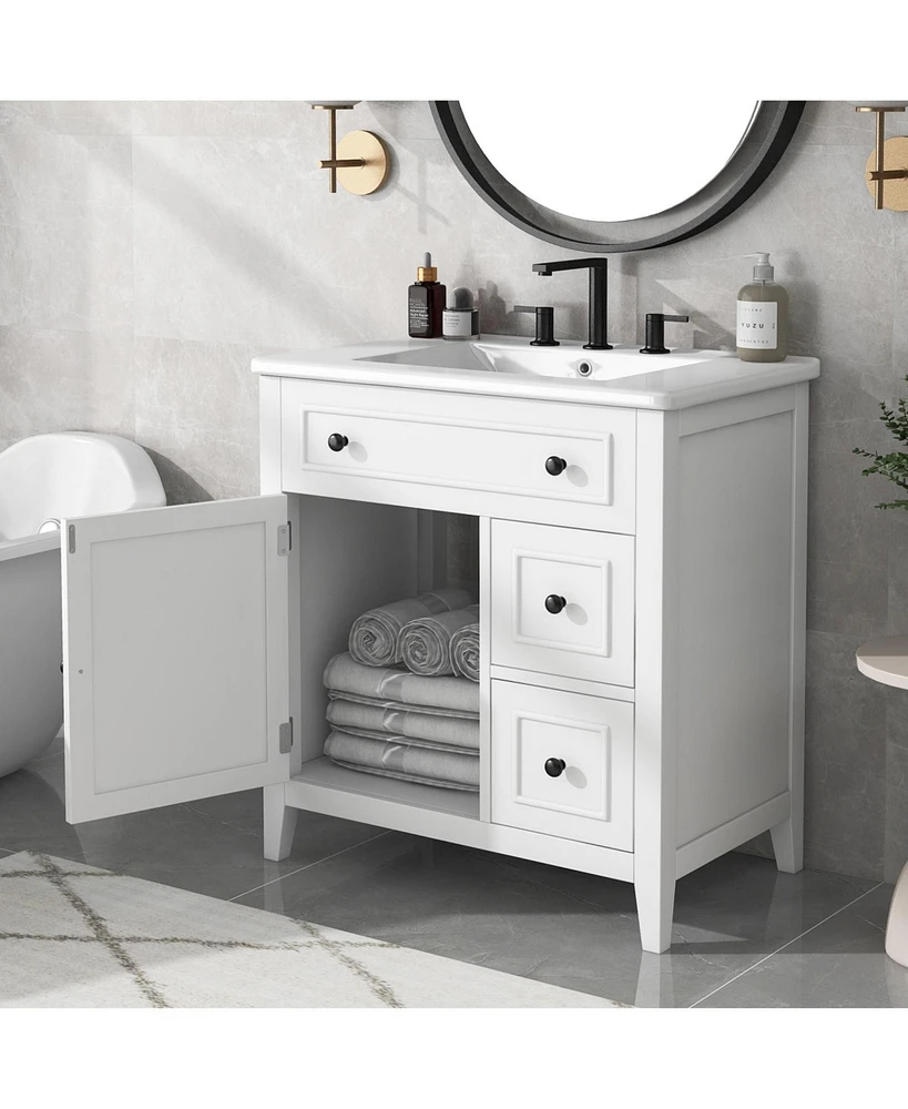 Streamdale Furniture 30" Bathroom Vanity with Sink