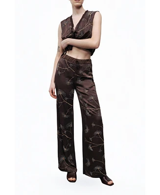 Nocturne Women's Beaded Embroidered Pants