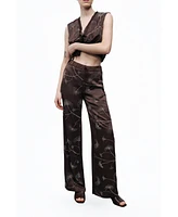 Nocturne Women's Beaded Embroidered Pants