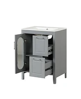 Streamdale Furniture 24" Bathroom Vanity with Sink & Drawers