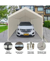 Streamdale Furniture12x20 Heavy Duty Portable Carport - White