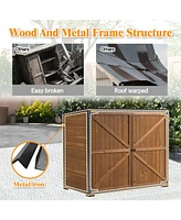 Streamdale Furniture Outdoor Storage Cabinet - Brown